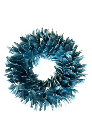 Feather Peacock Wreath, £14
