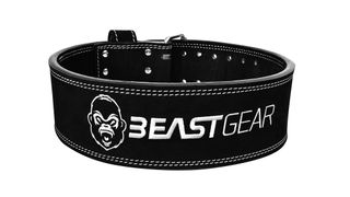 Beast Gear Weight lifting belt against white background