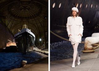 the set of Chanel’s Cruise 2019 show