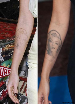 Megan Fox - Megan Fox removing Marilyn Monroe tattoo? - Megan Fox tattoo - Tattoo - Celebrity Tattoos - Marie Claire - Marie Claire UK