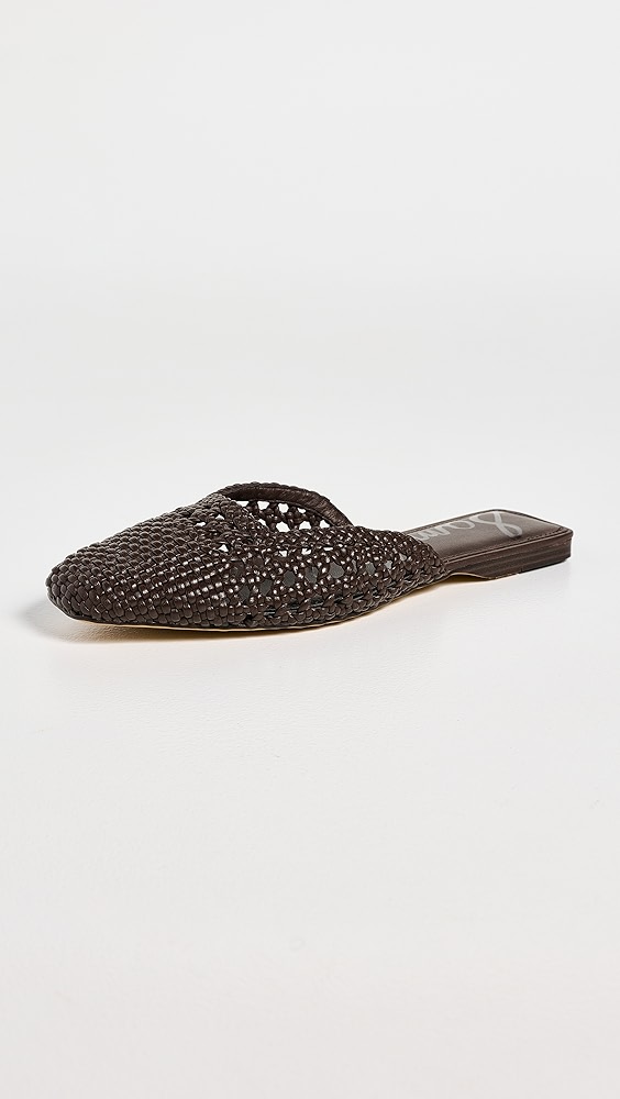 Nola Woven Slides - Dark Brown Woven