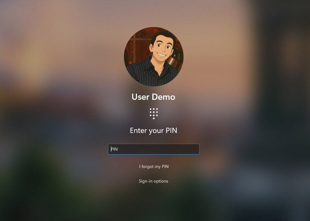 Windows Hello Lock screen redesign
