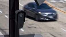 A Flock surveillance camera seen in Burbank, California. 
