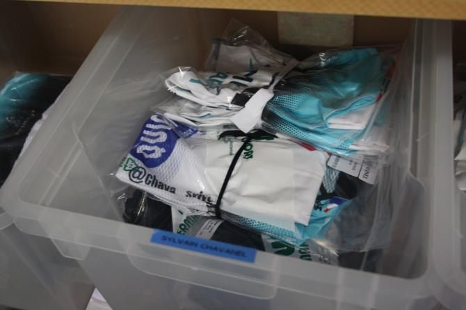 Each rider has their own kit box which is topped up on a regular basis