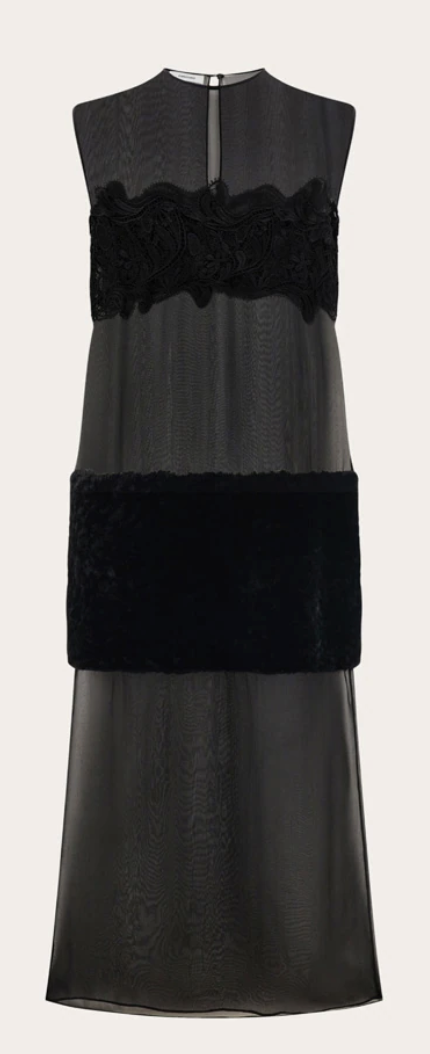 Ferragamo, Shift Dress With Inlay Details