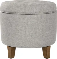 Homepop Home Decor Upholstered Ottoman
