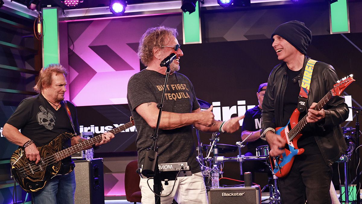 Joe Satriani, Sammy Hagar and Michael Anthony