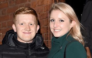 Coronation Street star Sam Aston with Briony Gardner