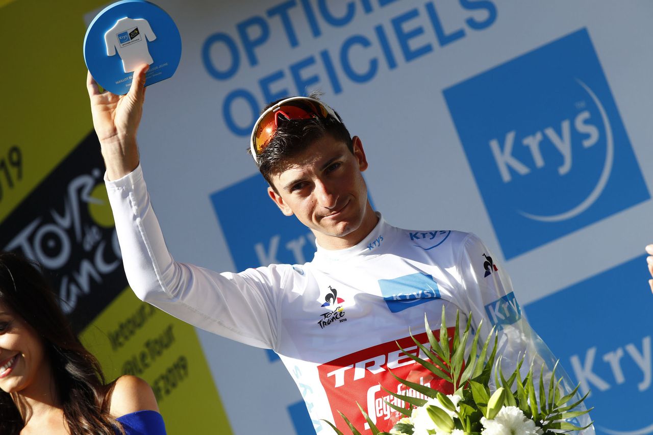 Giulio Ciccone (Trek-Segafredo) in the white jersey