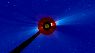 A coronal mass ejection seen on October 28, 2021