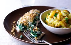 Creamy-spinach-and-haddock-fillets