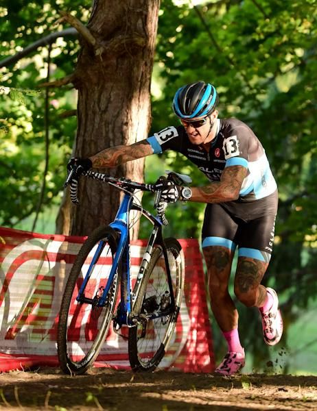 Ben Berden (Raleigh Clement) racing in fifth position