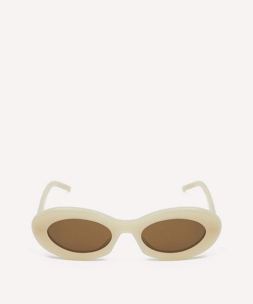 Chunky Cat Eye Ivory Acetate Sunglasses