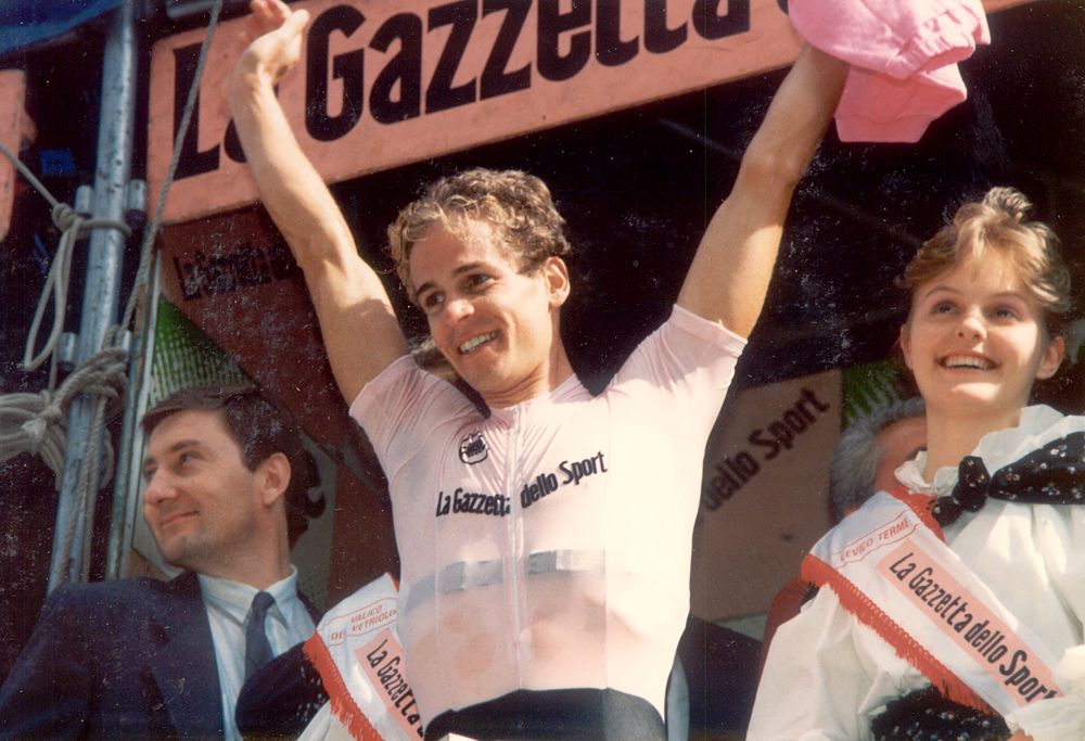 1988, Giro d'Italia, stage 18 Andy Hampsten would go on to win the overall