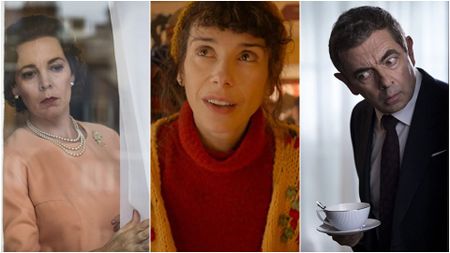 Olivia Colman, Sally Hawkins, and Rowan Atkinson