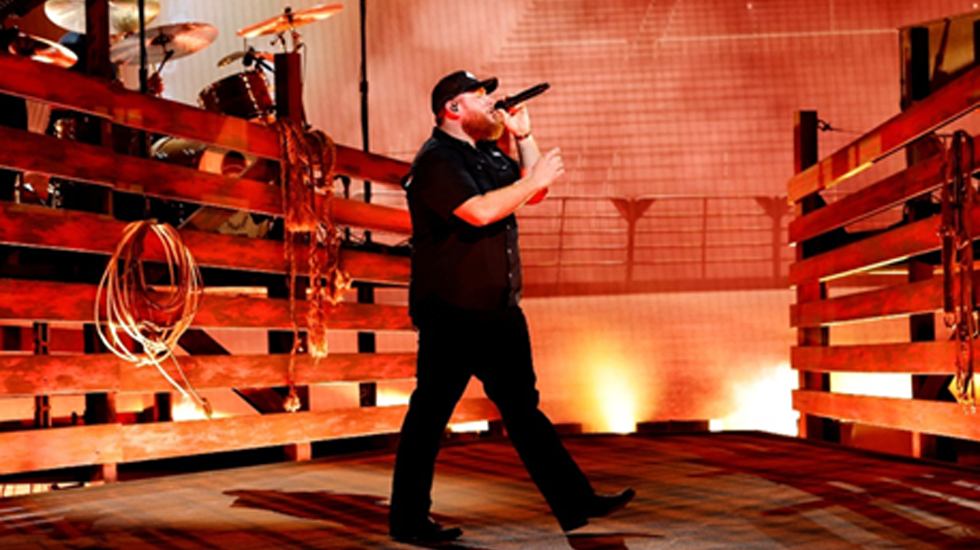 Luke Combs performs onstage during the 59th Annual Country Music Association Awards at Bridgestone Arena Nov. 19 in Nashville, Tennessee.