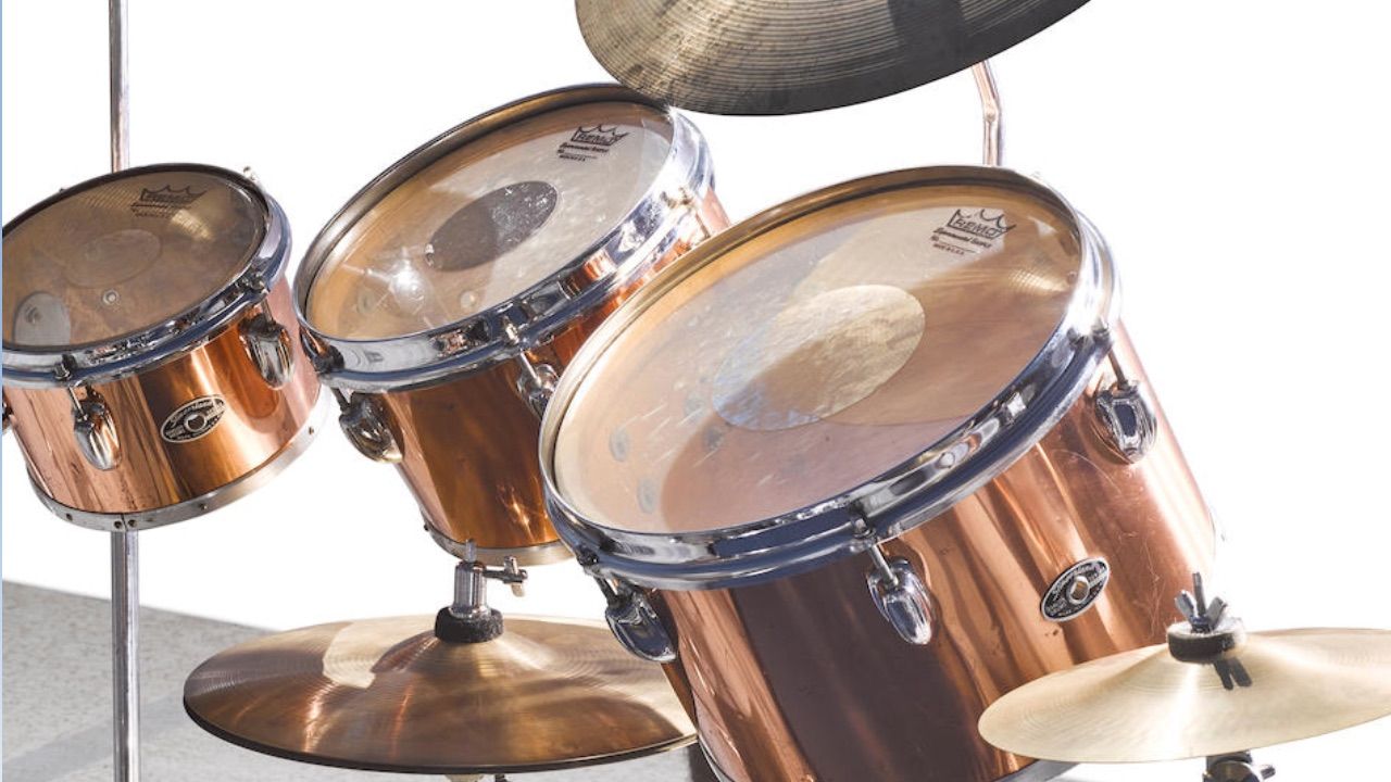 Neil Peart chrome-wrapped Slingerland Kit