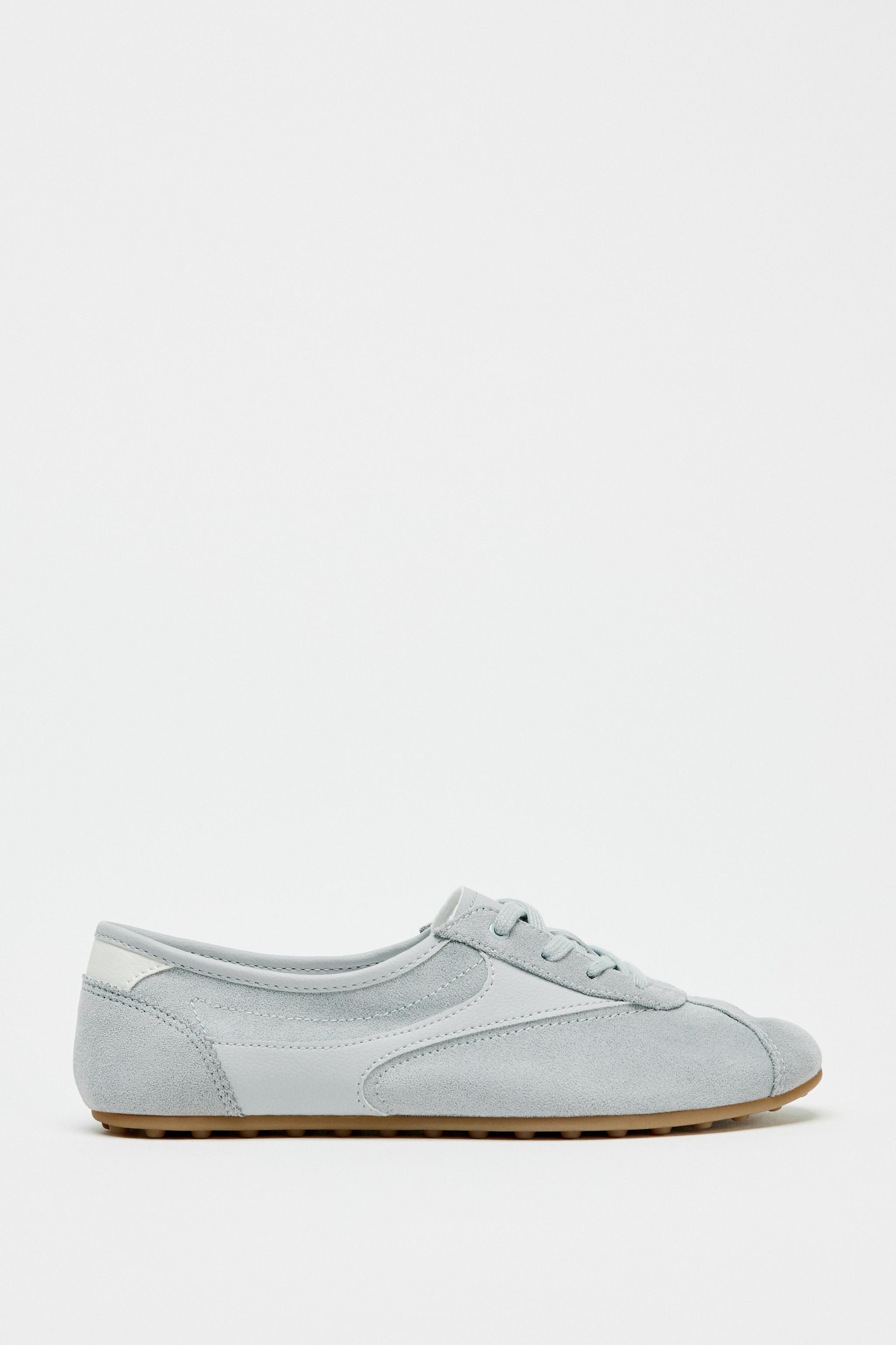 Flat Combined Derby Shoes