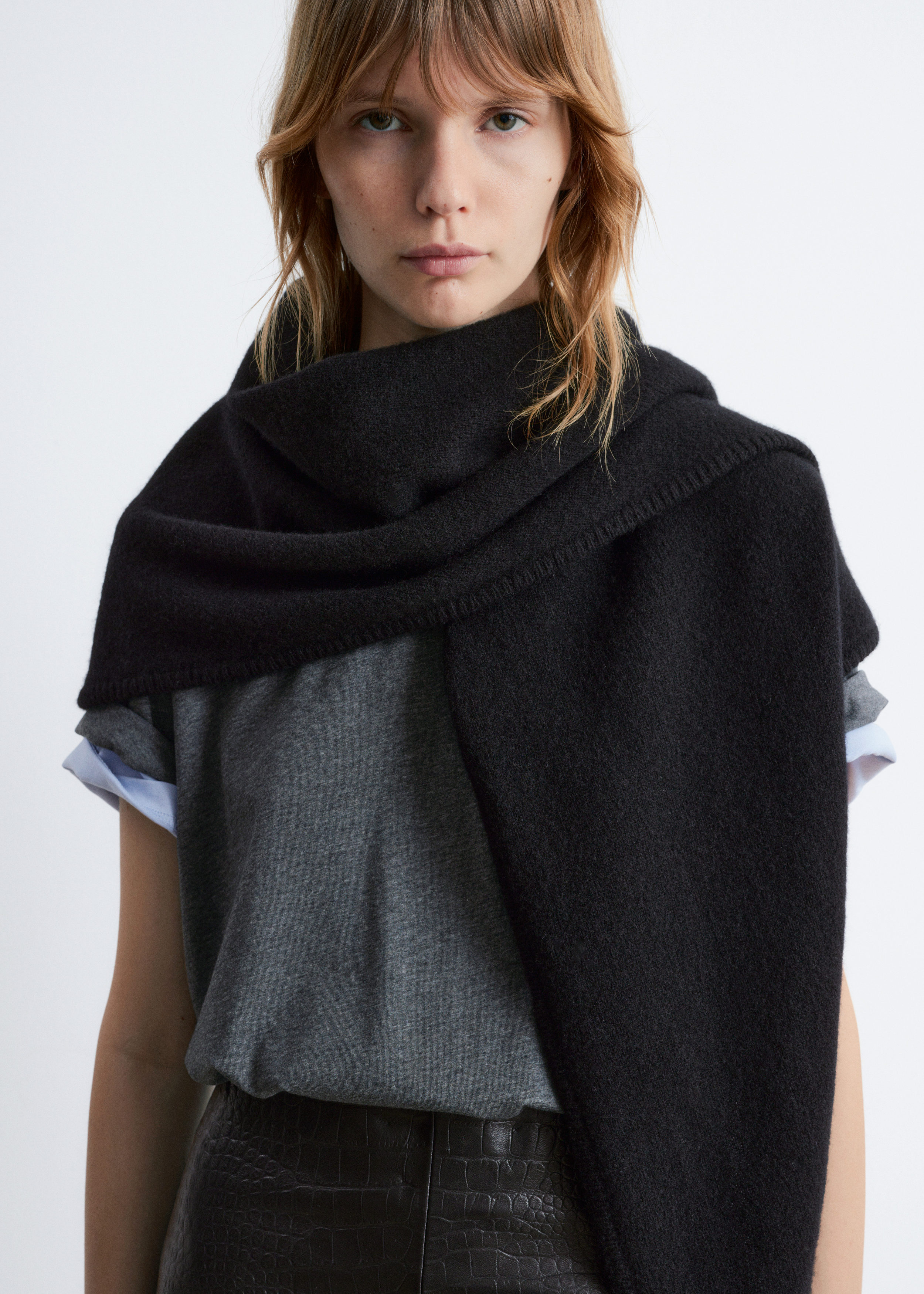 Wool Triangle Scarf