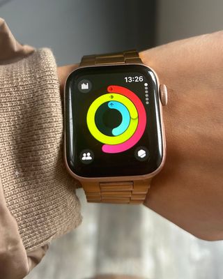 Rebecca's Apple Watch the week she was trying her indoor walking workouts