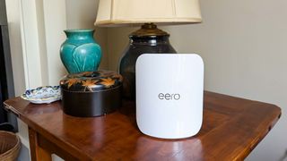 Eero Pro 7 sitting on counter