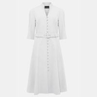 Iona Dusty Blue Belted Coat Dress, £235 | Phase Eight