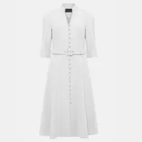Iona Dusty Blue Belted Coat Dress, £235 | Phase Eight