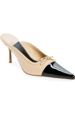 Chopine Pointed Cap Toe Mule