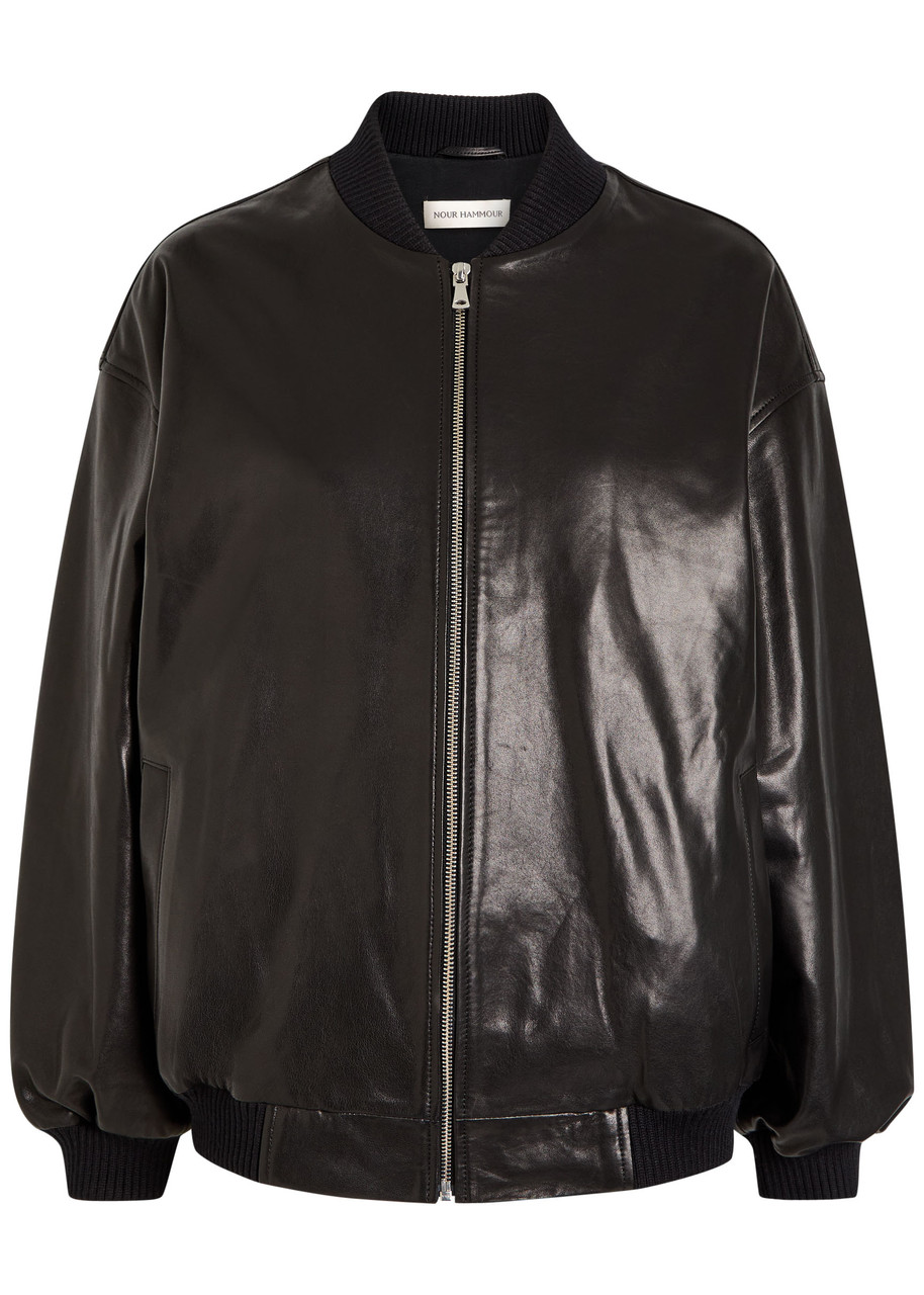 Marley Leather Bomber Jacket