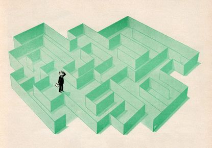 These complex rules and regulations trap people in a maze with no way out.