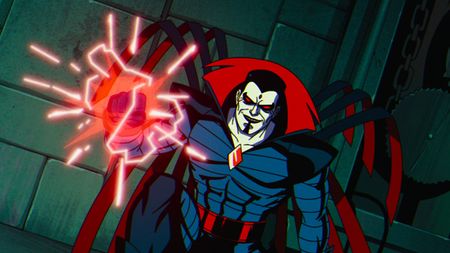 Mister Sinister about to shoot energy blast in X-Men '97