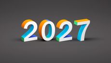 New Year 2027 Creative Design Concept - 3D Rendered Image