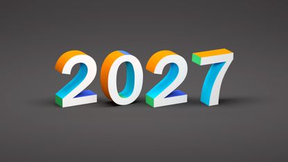 New Year 2027 Creative Design Concept - 3D Rendered Image