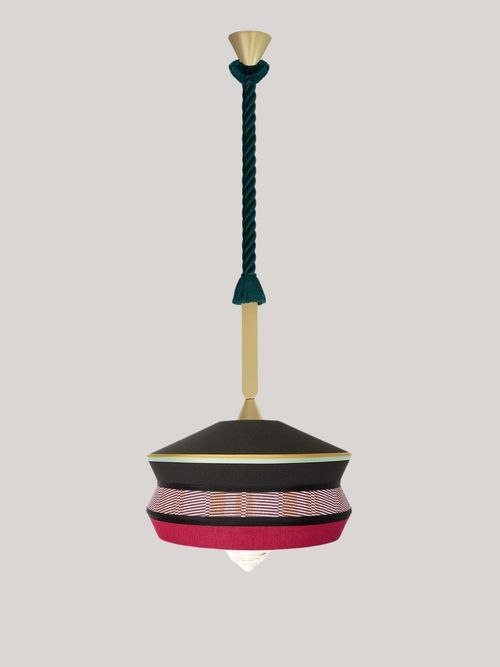 Contardi Lighting Calypso Antigua Outdoor Black Pendant Lamp by Servomuto