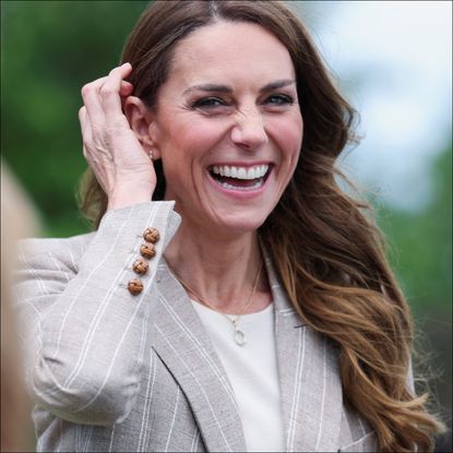 Kate Middleton visits rural Agriturismo 'Al Vigneto' as she concludes a two-day visit to the region, on May 14, 2026 in Felino, Italy