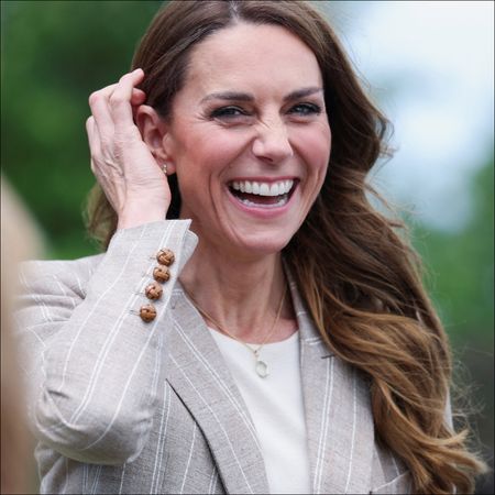Kate Middleton visits rural Agriturismo 'Al Vigneto' as she concludes a two-day visit to the region, on May 14, 2026 in Felino, Italy