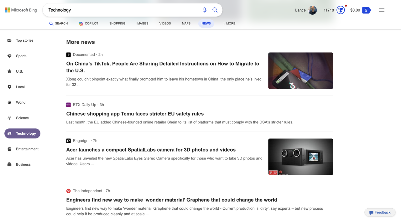 Bing News