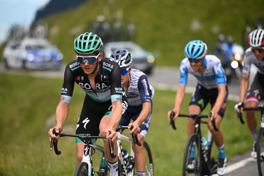 Gregor Muhlberger in the lead on stage 1 of the Sibiu Cycling Tour