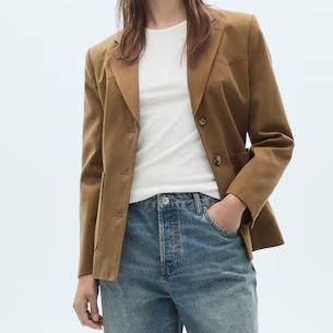 Mango Lyocell Tailored Jacket