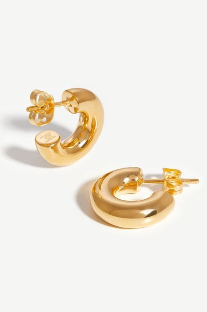 Missoma Gold Mini Cord Hoop Earrings