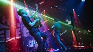 British rock band Black Peaks perform live on stage