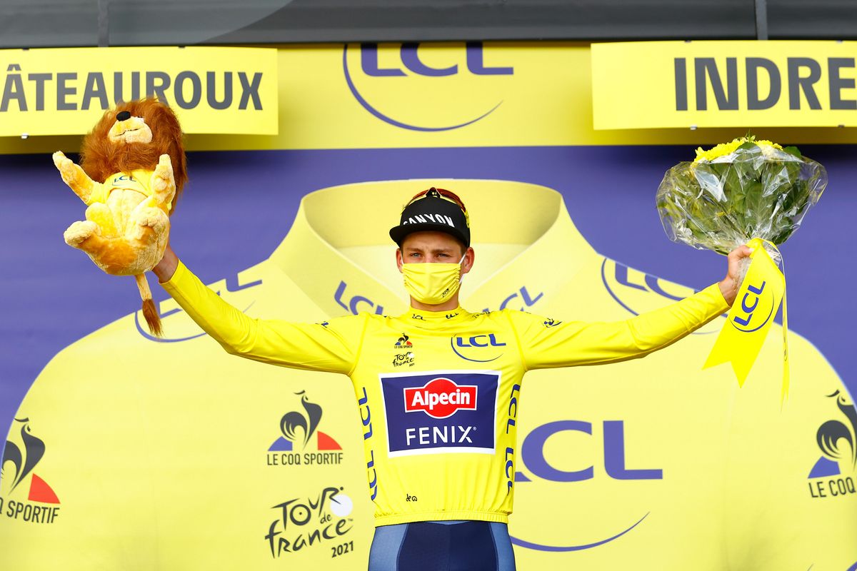 Tour de France 2021 108th Edition 6th stage Tours Chateauroux 1604 km 01072021 Mathieu Van Der Poel NED AlpecinFenix photo Luca BettiniBettiniPhoto2021