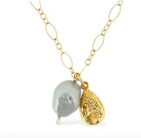 Alighieri solitary tear necklace, £185, £111
