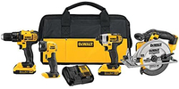 DEWALT DCK421D2 20V MAX Lithium-Ion 4-Tool Combo Kit
Now: $242.99 | Was: $449.00 | Savings; $206.01 (46%)