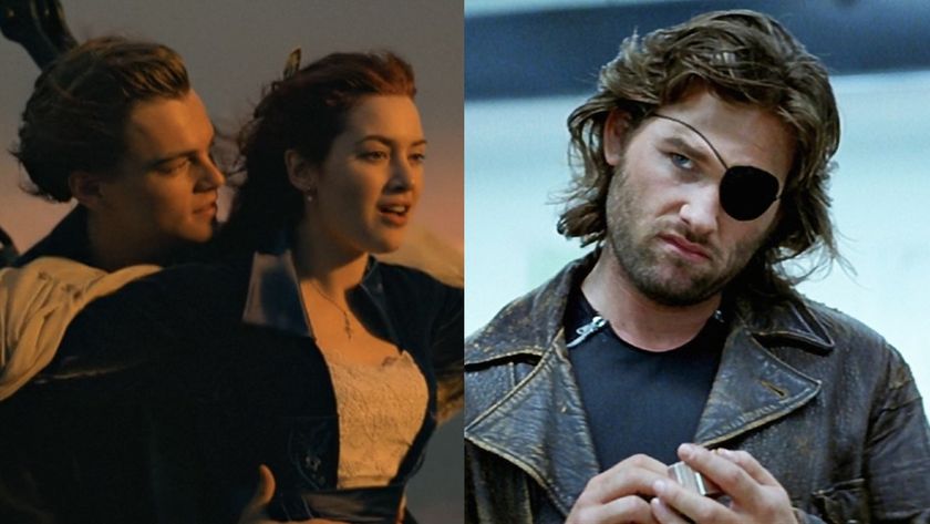 Leonardo DiCaprio and Kate Winslet in Titanic/Kurt Russell in Escape From New York