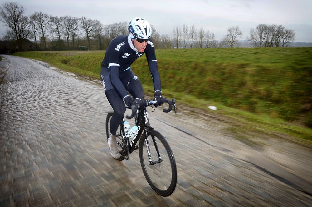Stijn Vandenbergh was one of the few Etixx-Quickstep riders to recon the course