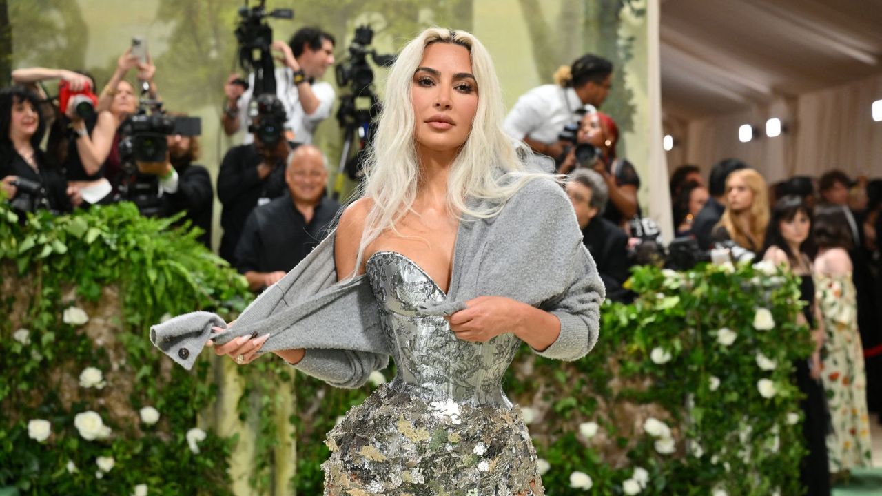 Kim Kardashian attends the 2024 Met Gala