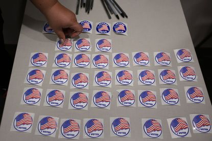 'I Voted' stickers. 