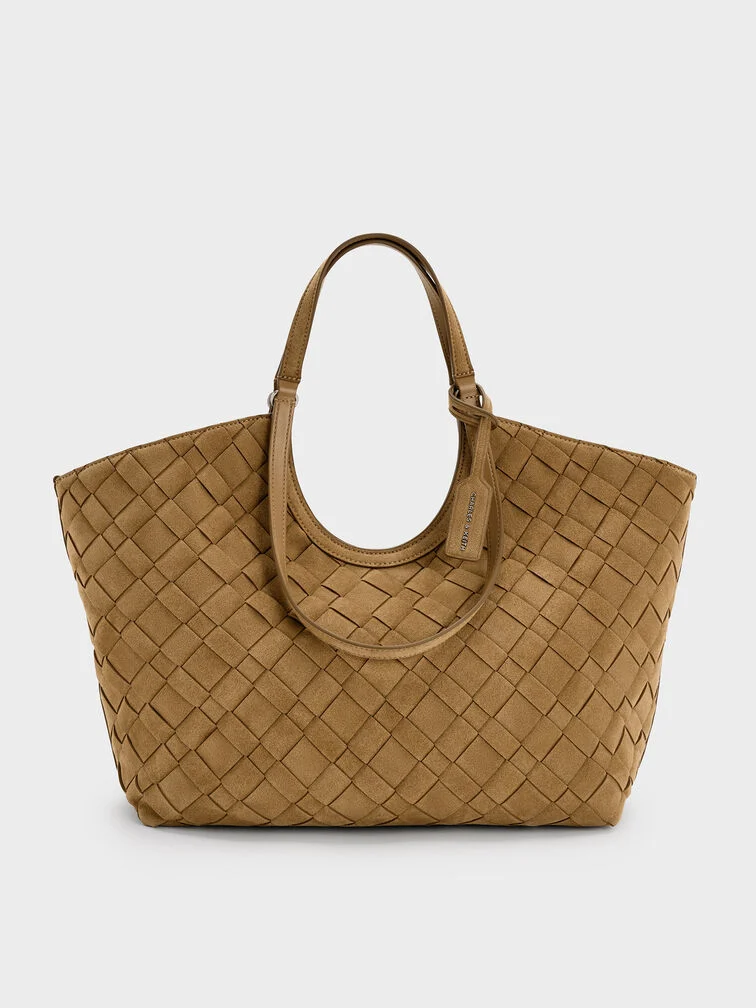 Charles &amp; Keith, Ivette Woven Tote Bag