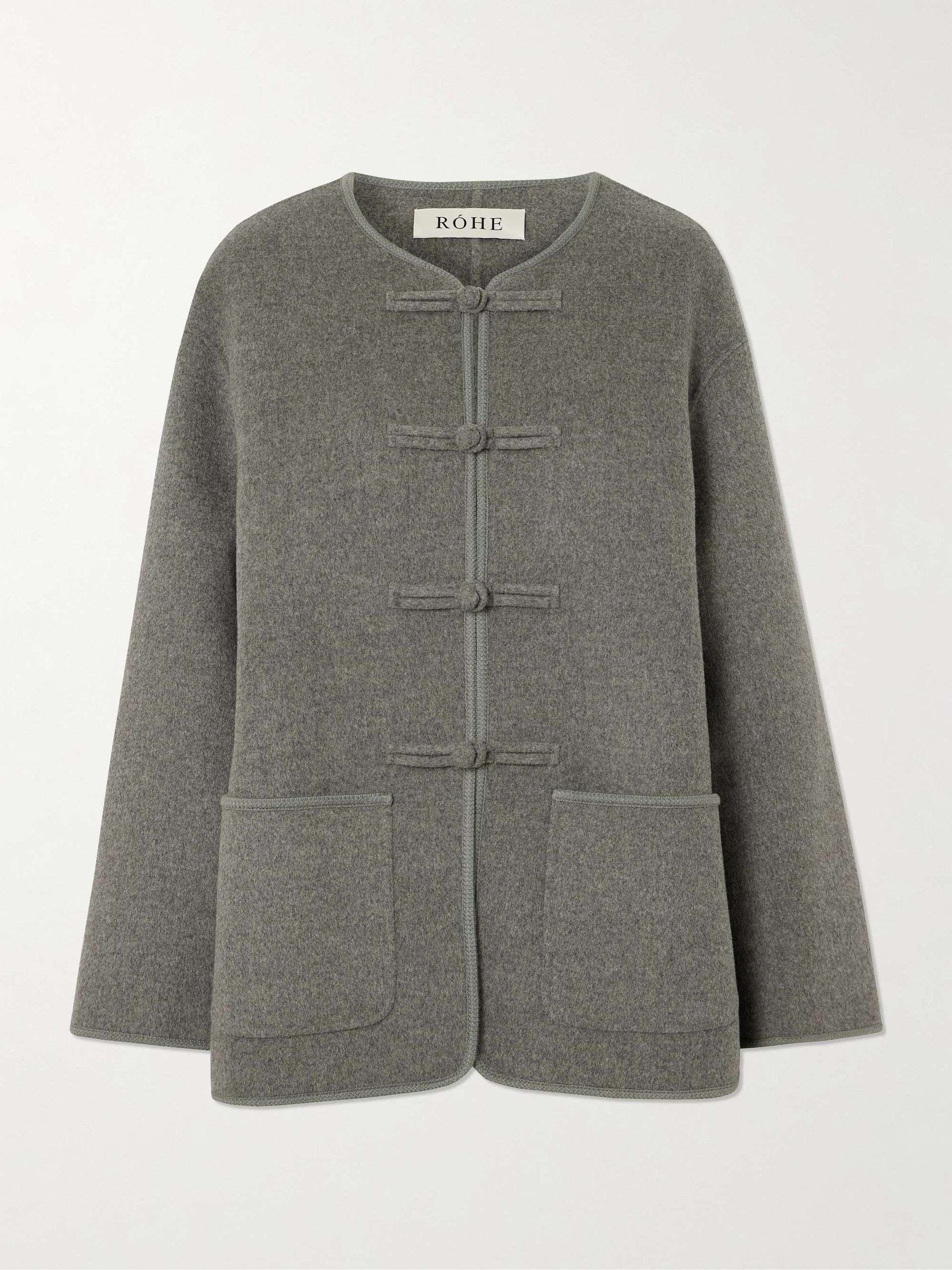 Oversized Wool and Cashmere-Blend Jacket